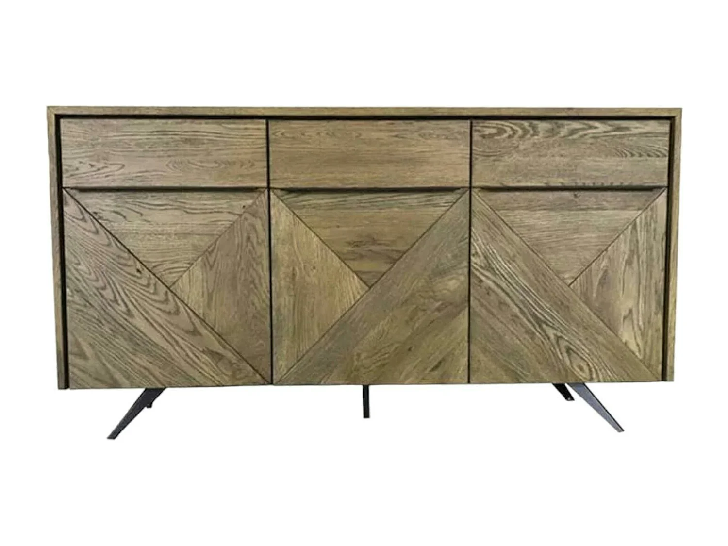 Buffet moderne en chêne 3 portes MANHATTAN