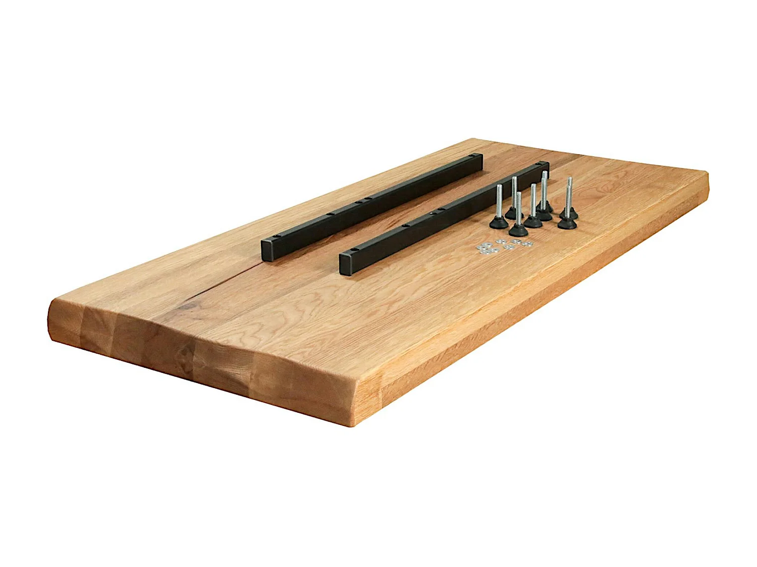 Rallonge pour les tables en chêne huilé bords naturels 300 cm PALERME (50 cm)