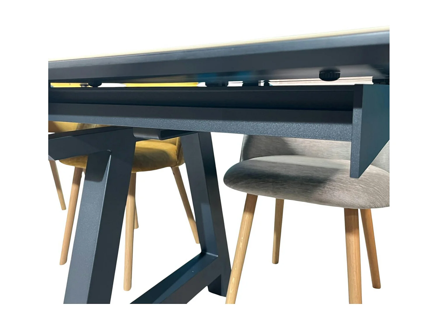 Table en céramique extensible effet bois 160-270 cm LOMBARDIE