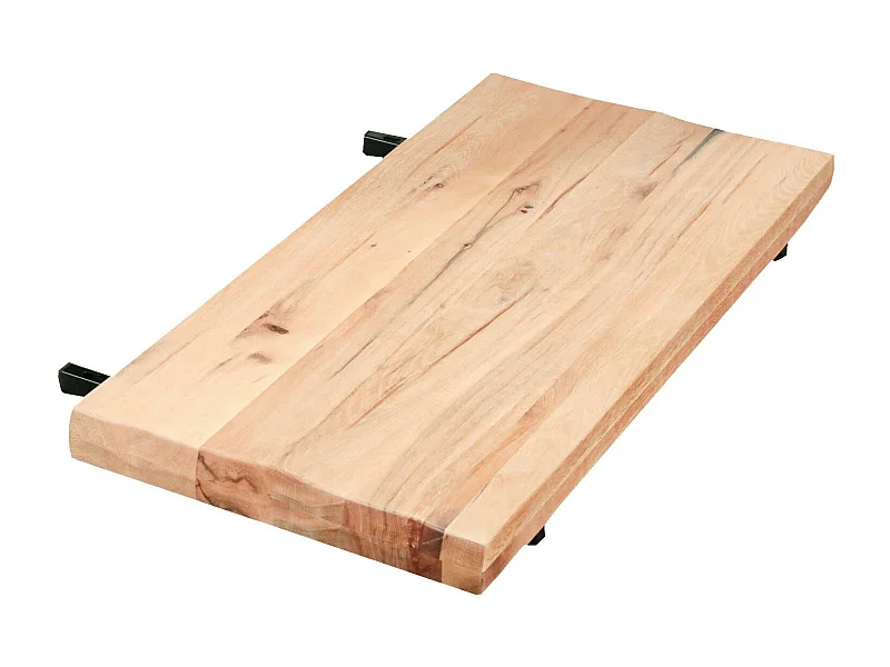 Rallonge pour les tables en chêne blanc bords naturels 300 cm PALERME (50 cm)