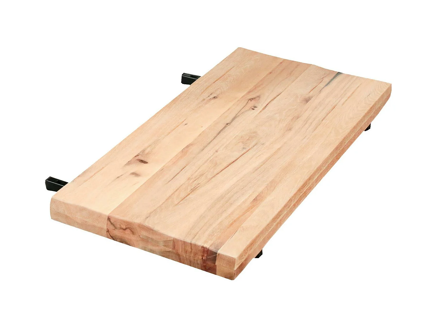 Rallonge pour les tables en chêne blanc bords naturels 200 et 240 cm PALERME (50 cm)