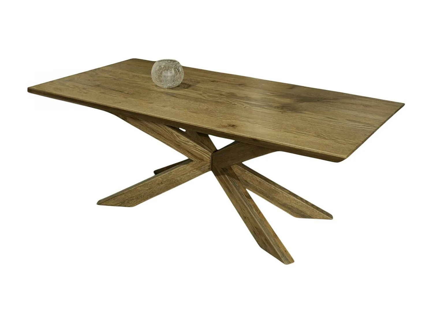 Table basse moderne en chêne 120 cm MANHATTAN