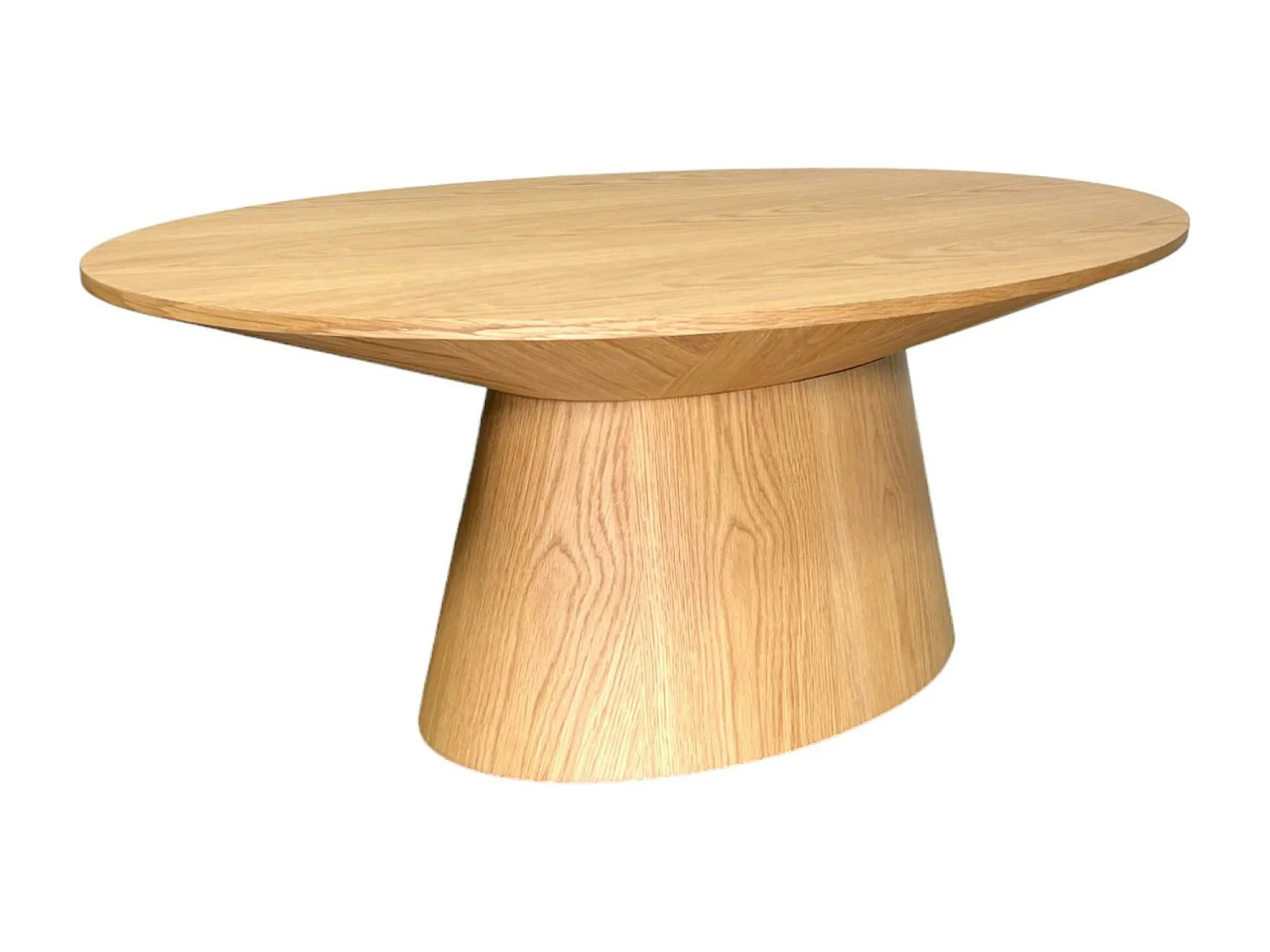 Table basse ovale en bois clair 120 cm VENETIE