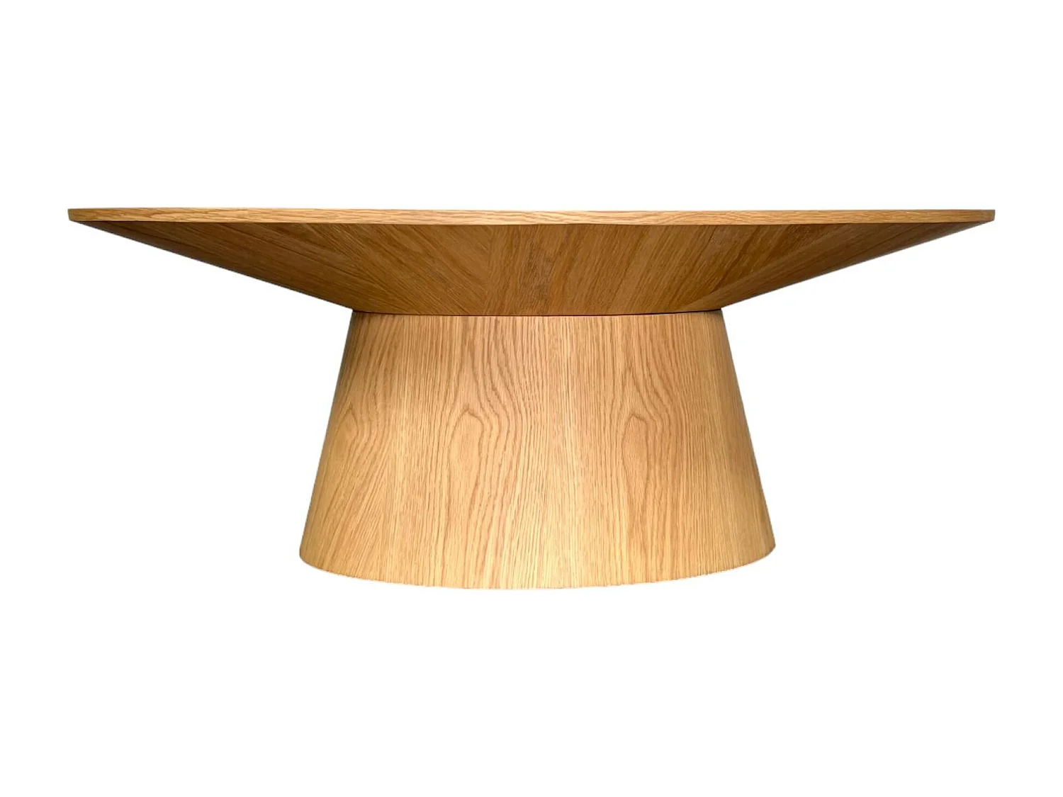 Table basse ovale en bois clair 120 cm VENETIE