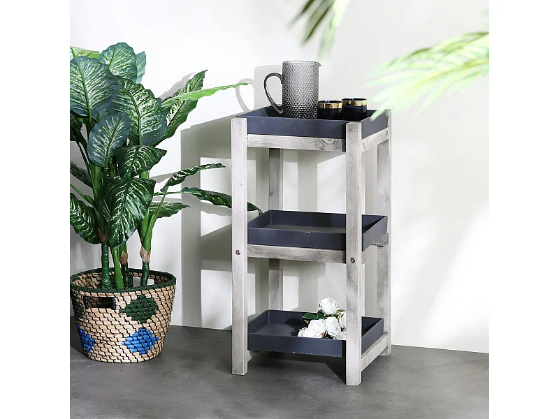 Etagère plante intérieur/extérieur gris foncé