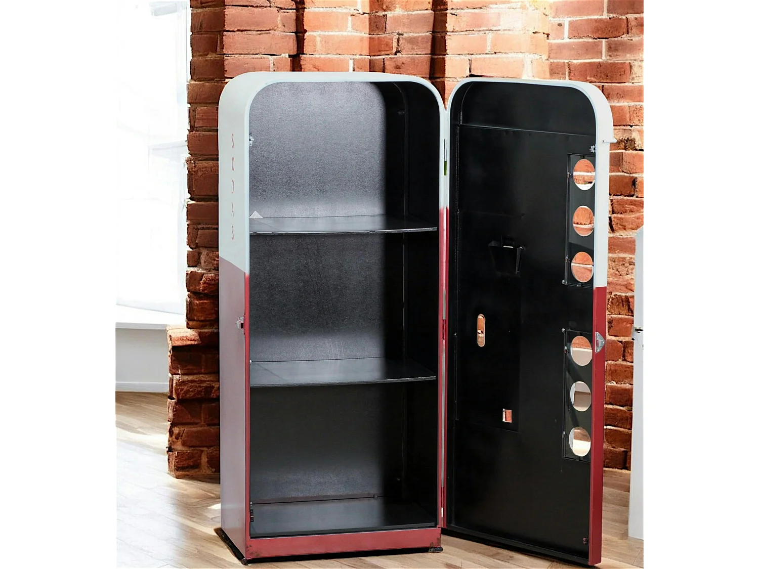 Meuble vintage distributeur boissons