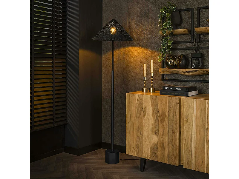 Lampadaire avec abat-jour effet étoilé RALF