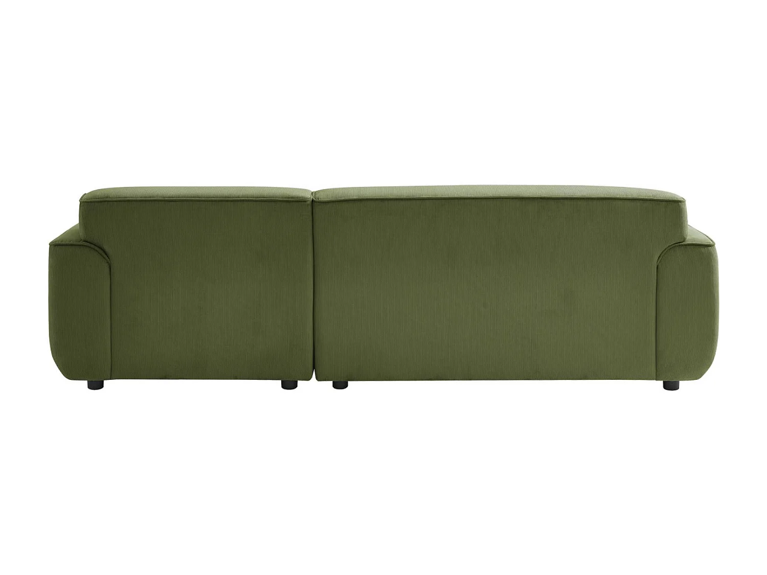 Divano angolare in velluto a coste fino da 2 a 3 posti, angolo destro,