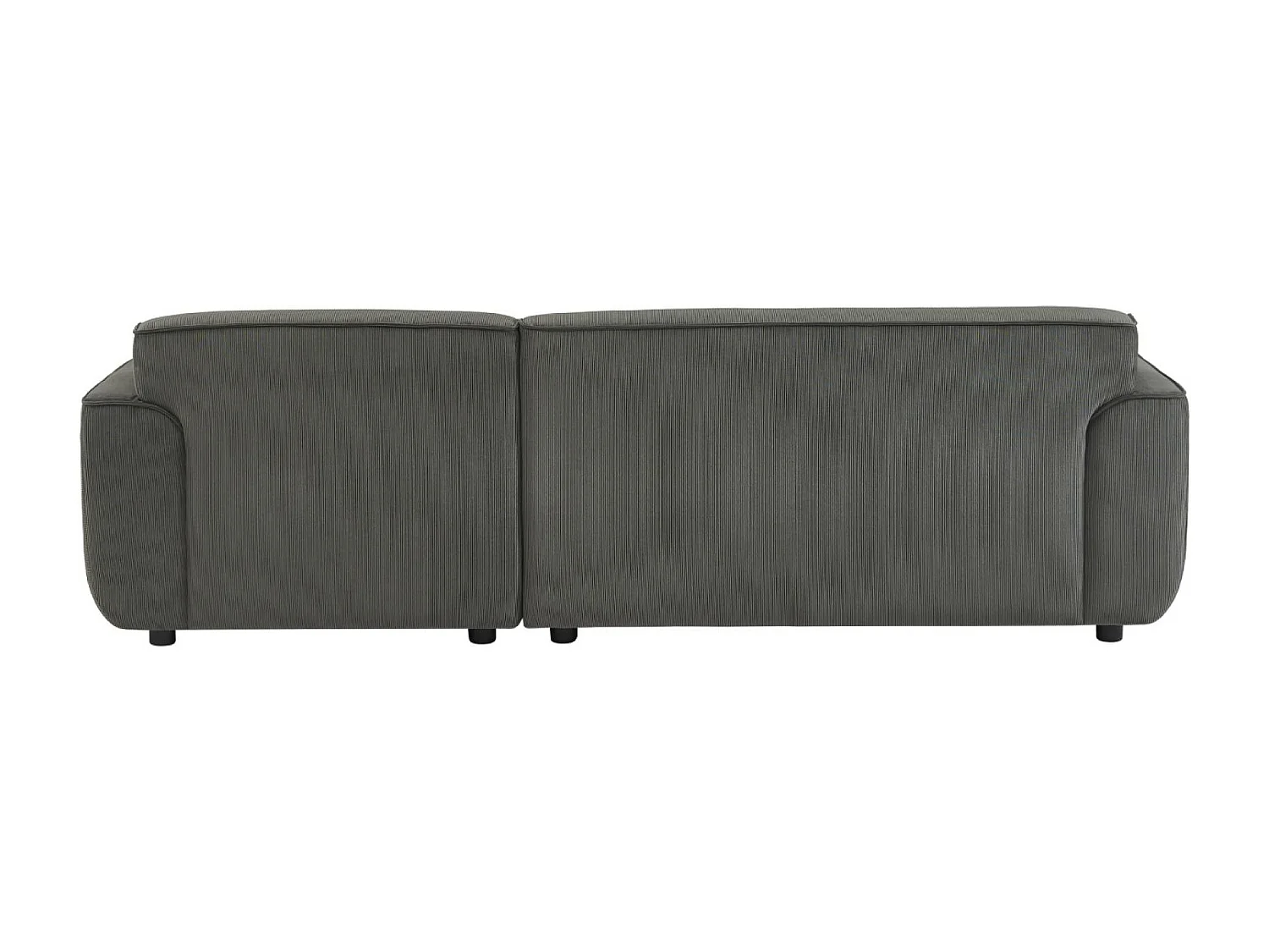 Divano angolare in velluto a coste fino da 2 a 3 posti, angolo destro,