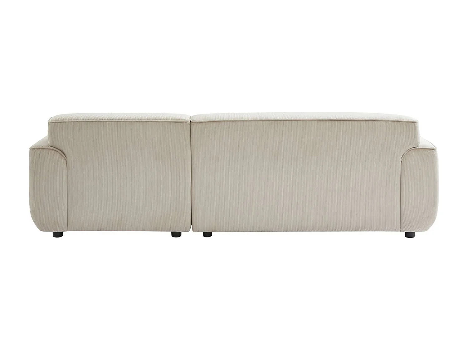 Divano angolare in velluto a coste fino da 2 a 3 posti, angolo destro,