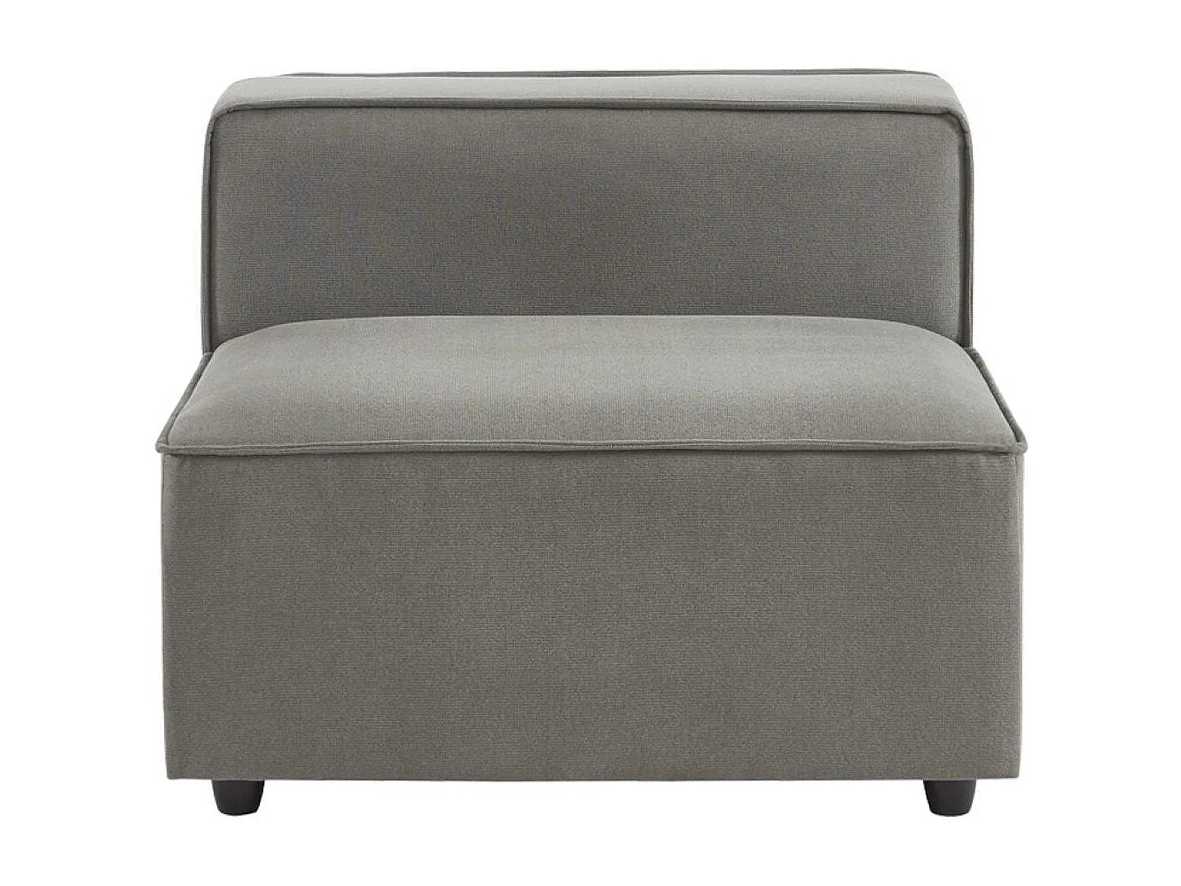 Sillón con asiento, módulo para sofá modular gris claro