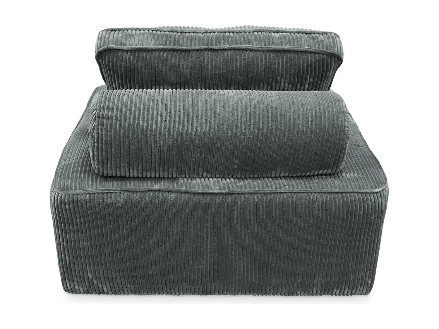 Poltrona per divano modulare, 1 posto, grigio scuro