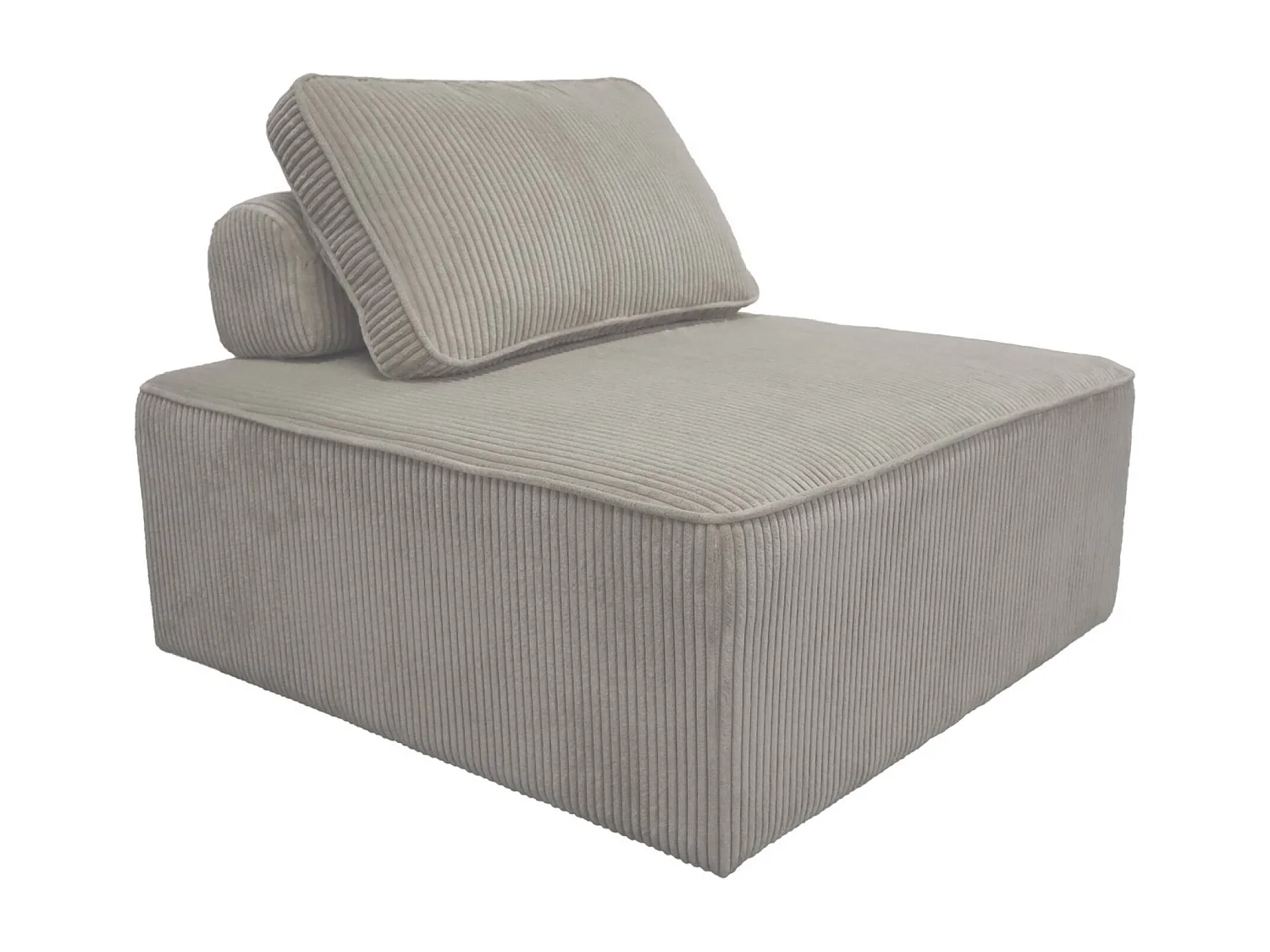 Poltrona per divano modulare, 1 posto, grigio chiaro