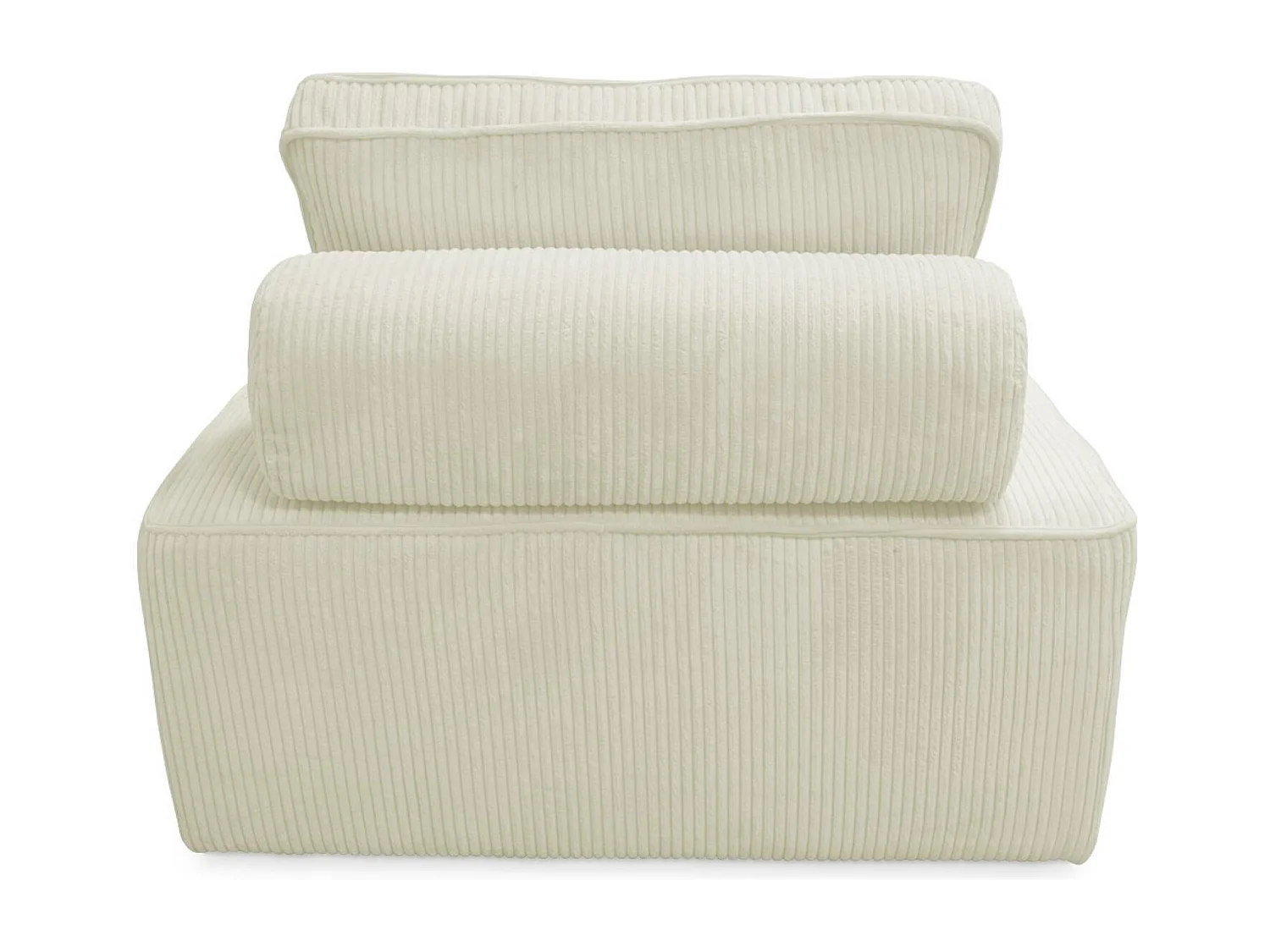 Poltrona per divano modulare, 1 posto, crema