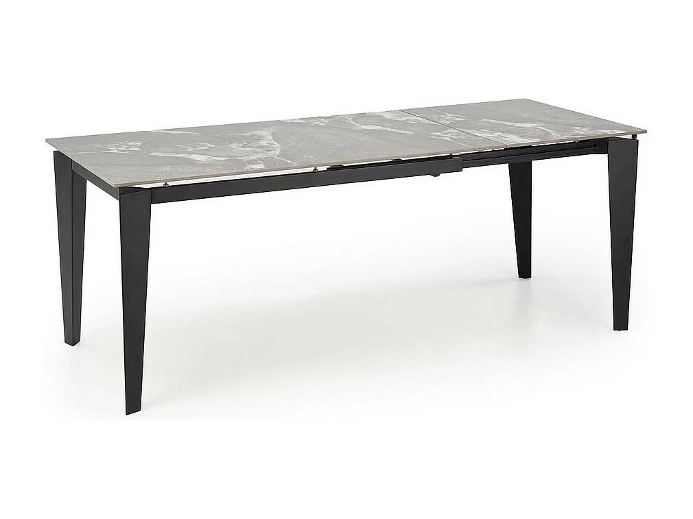 Table à manger extensible 140-200 cm style marbre gris Ricardo