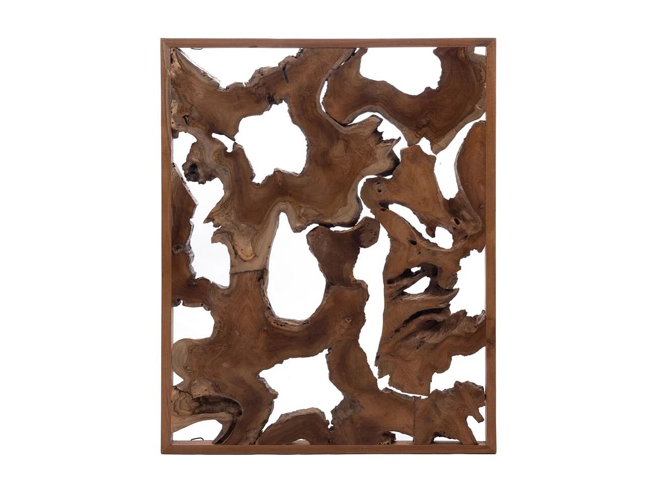 Décoration murale en teck