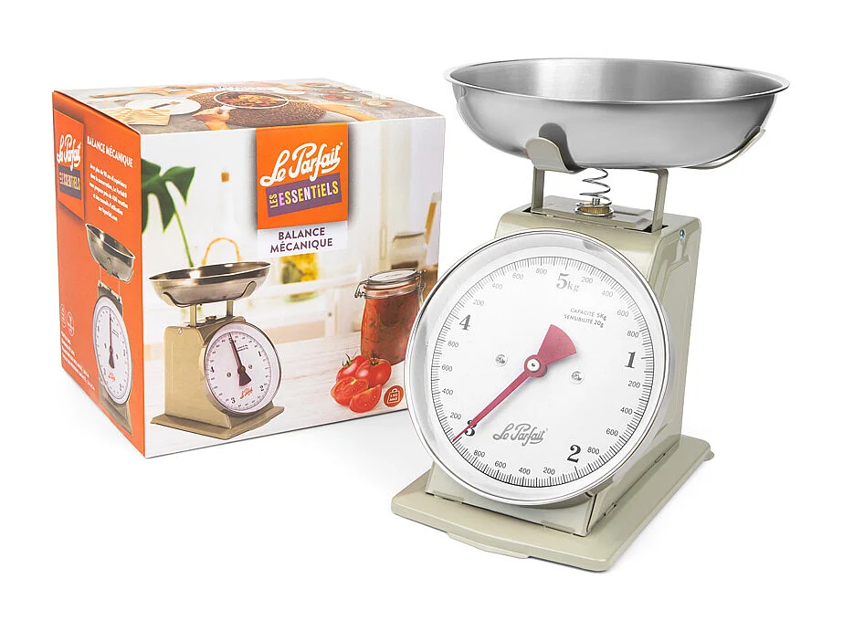 Balance mécanique grise 5 kg