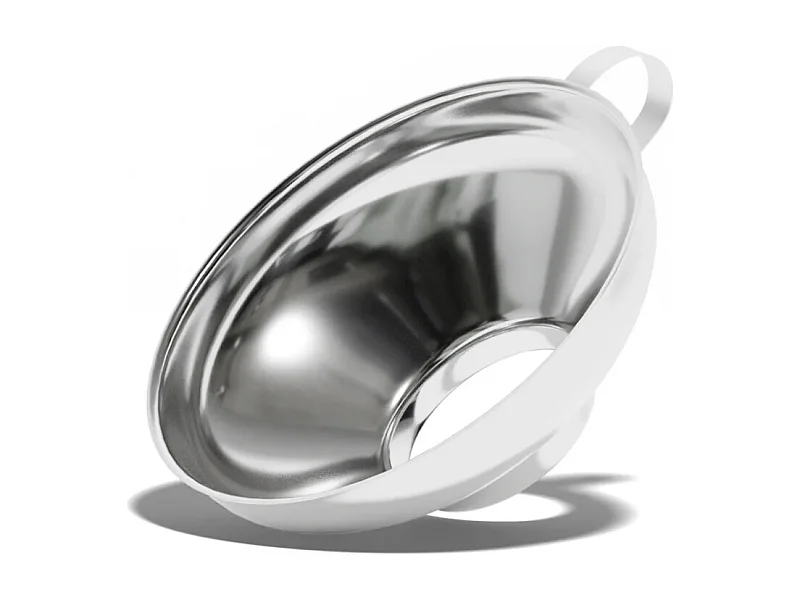 Entonnoir avec poignée en inox
