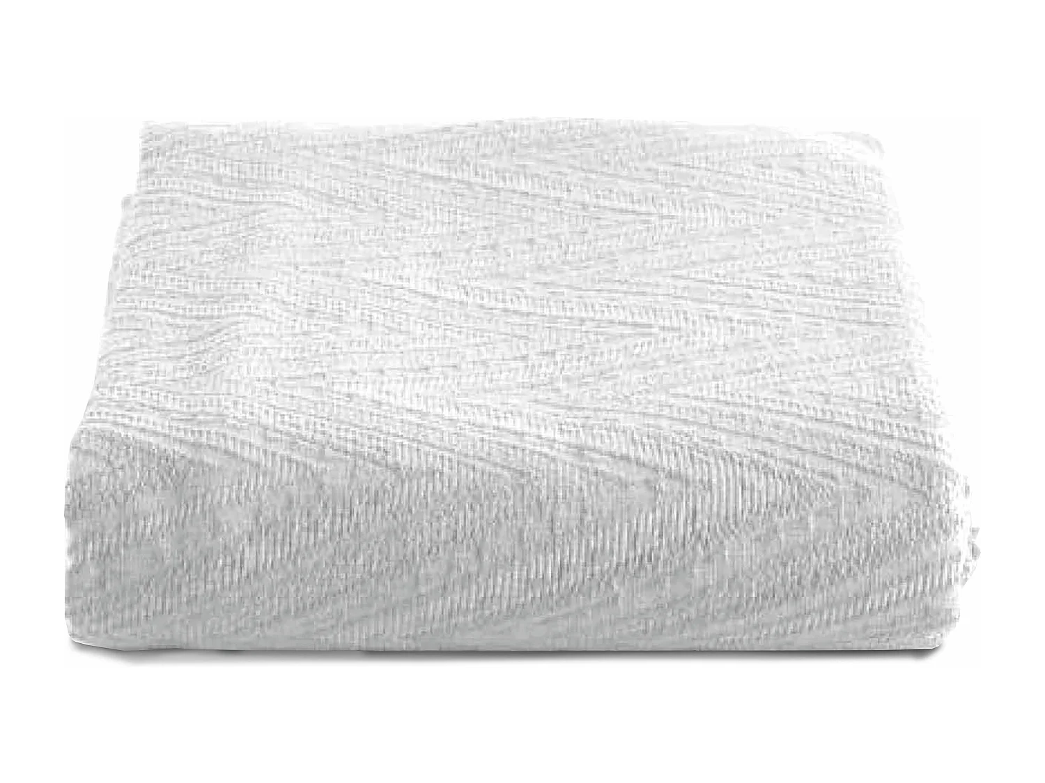 Couvre-lit coton blanc cassé 260x260 cm