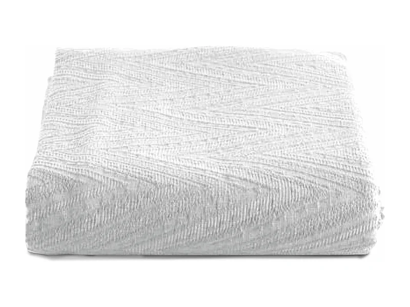 Couvre-lit coton blanc cassé 260x260 cm