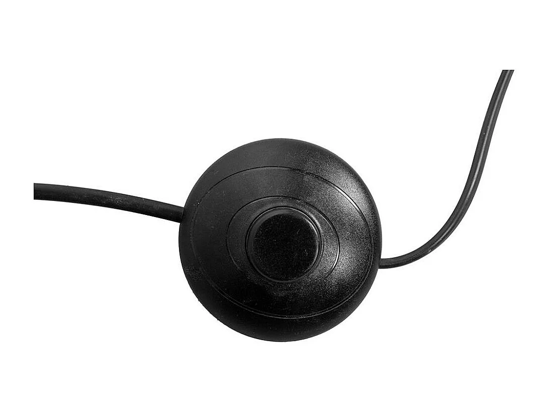 Lampadaire en métal et peau de vache