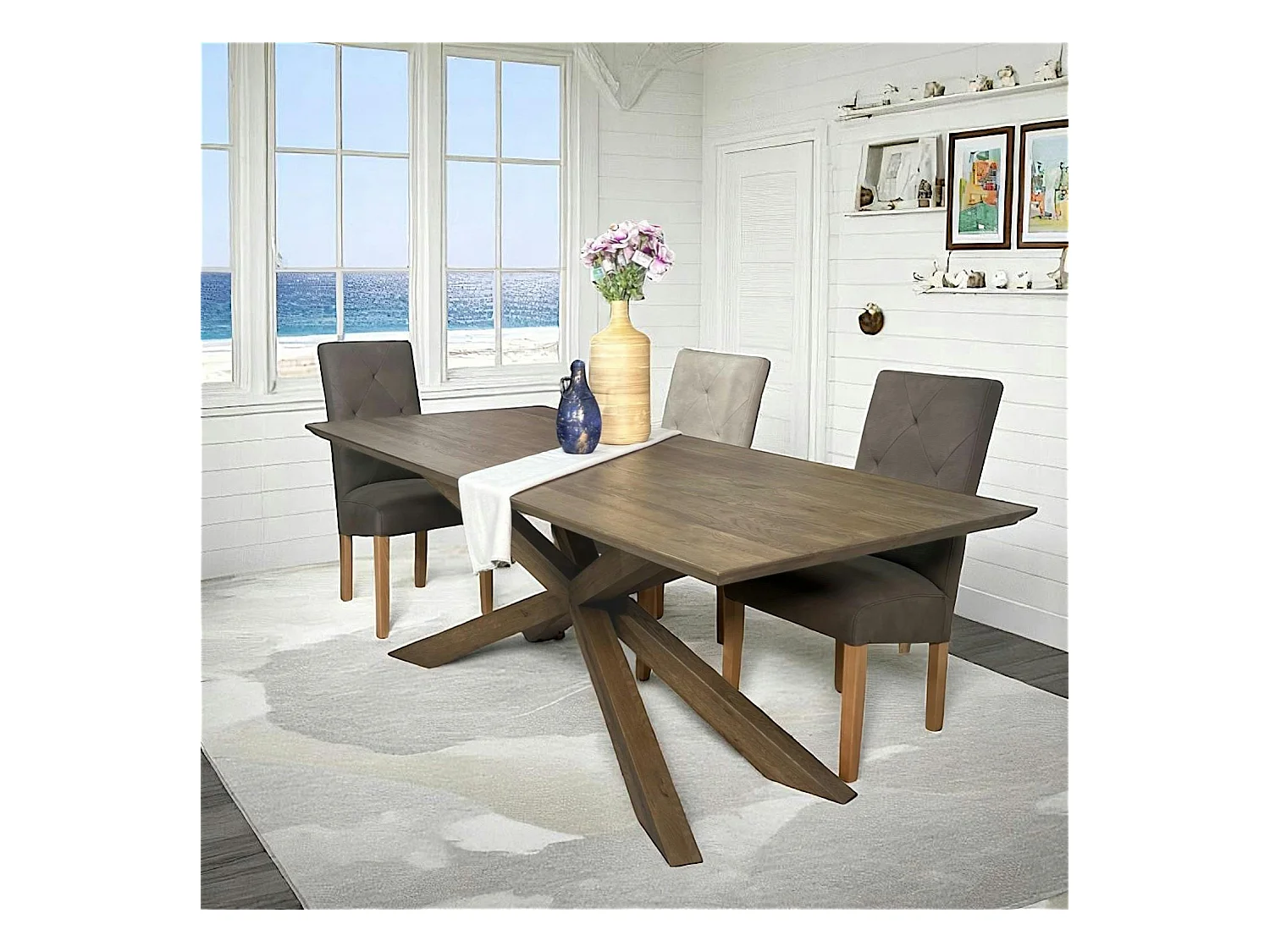 Table mikado en chêne 180 cm MANHATTAN