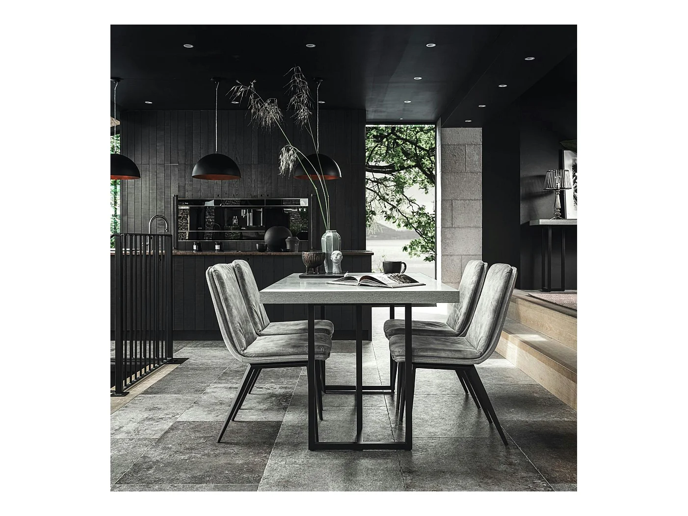 Table à manger design 160 cm KINGSTON