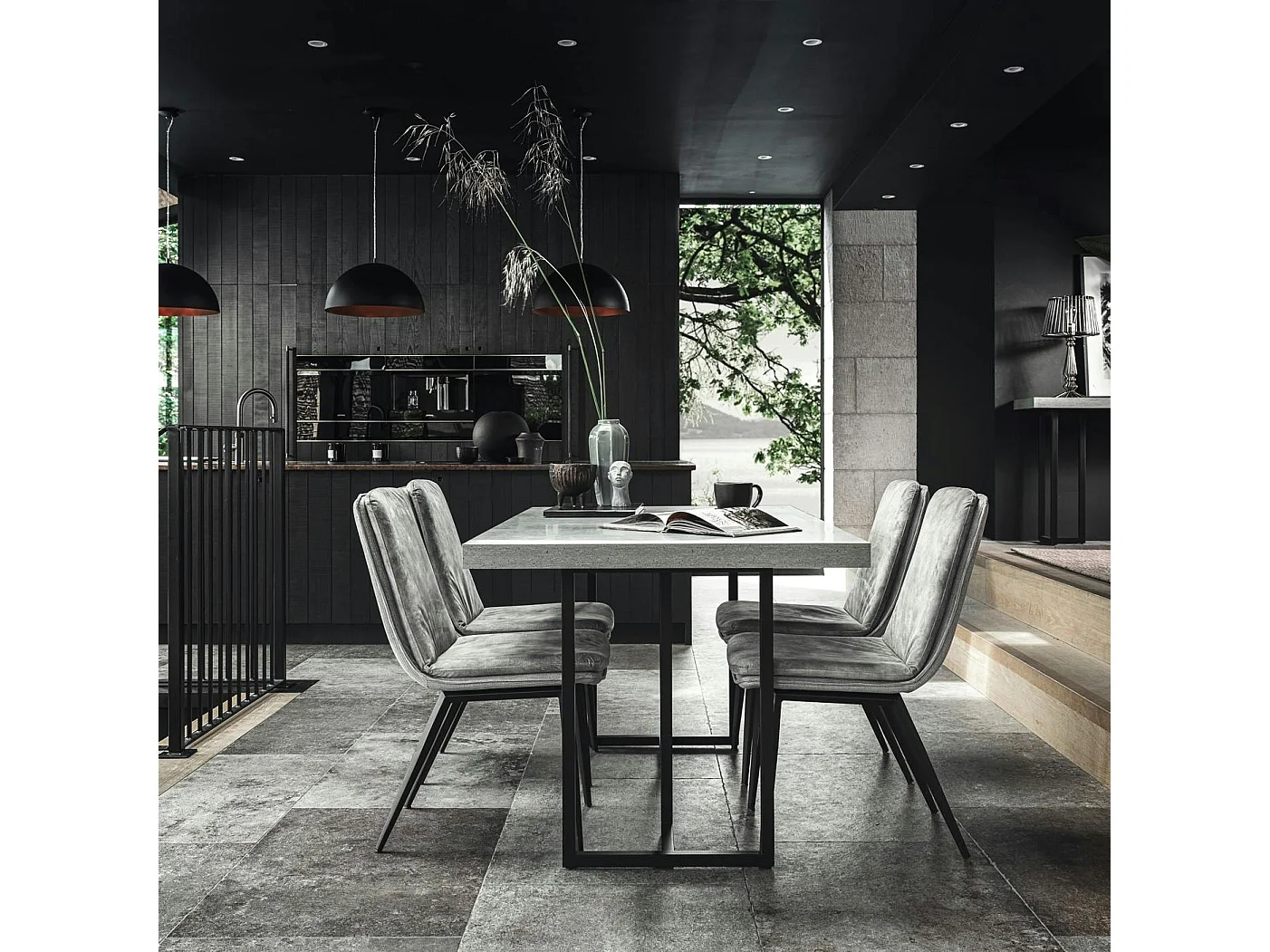 Table à manger design 160 cm KINGSTON