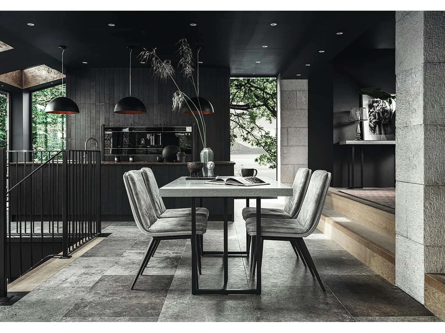 Table à manger design 160 cm KINGSTON