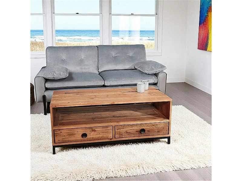 Table basse en bois recyclé CANBERRA