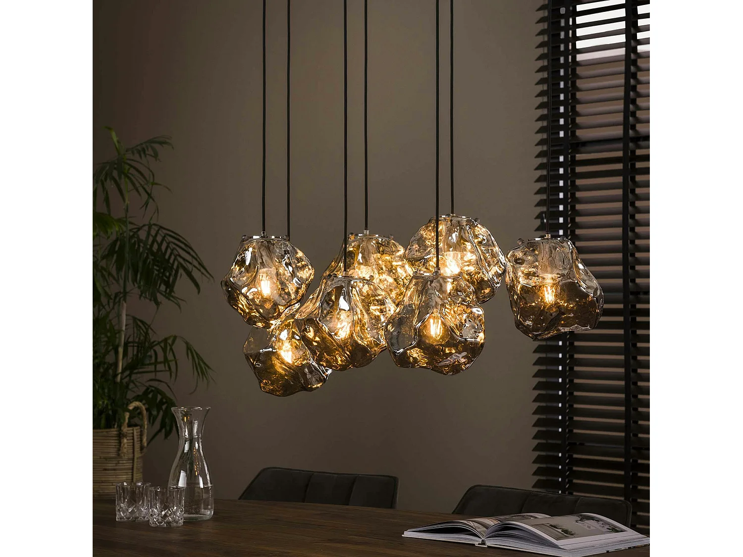 Suspension moderne 7 lampes NIAGARA