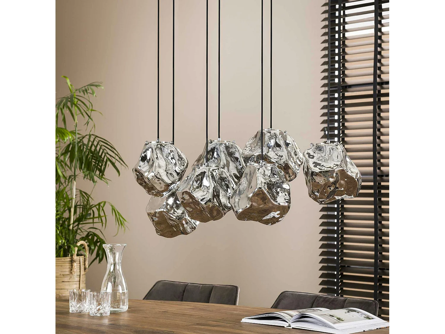 Suspension moderne 7 lampes NIAGARA