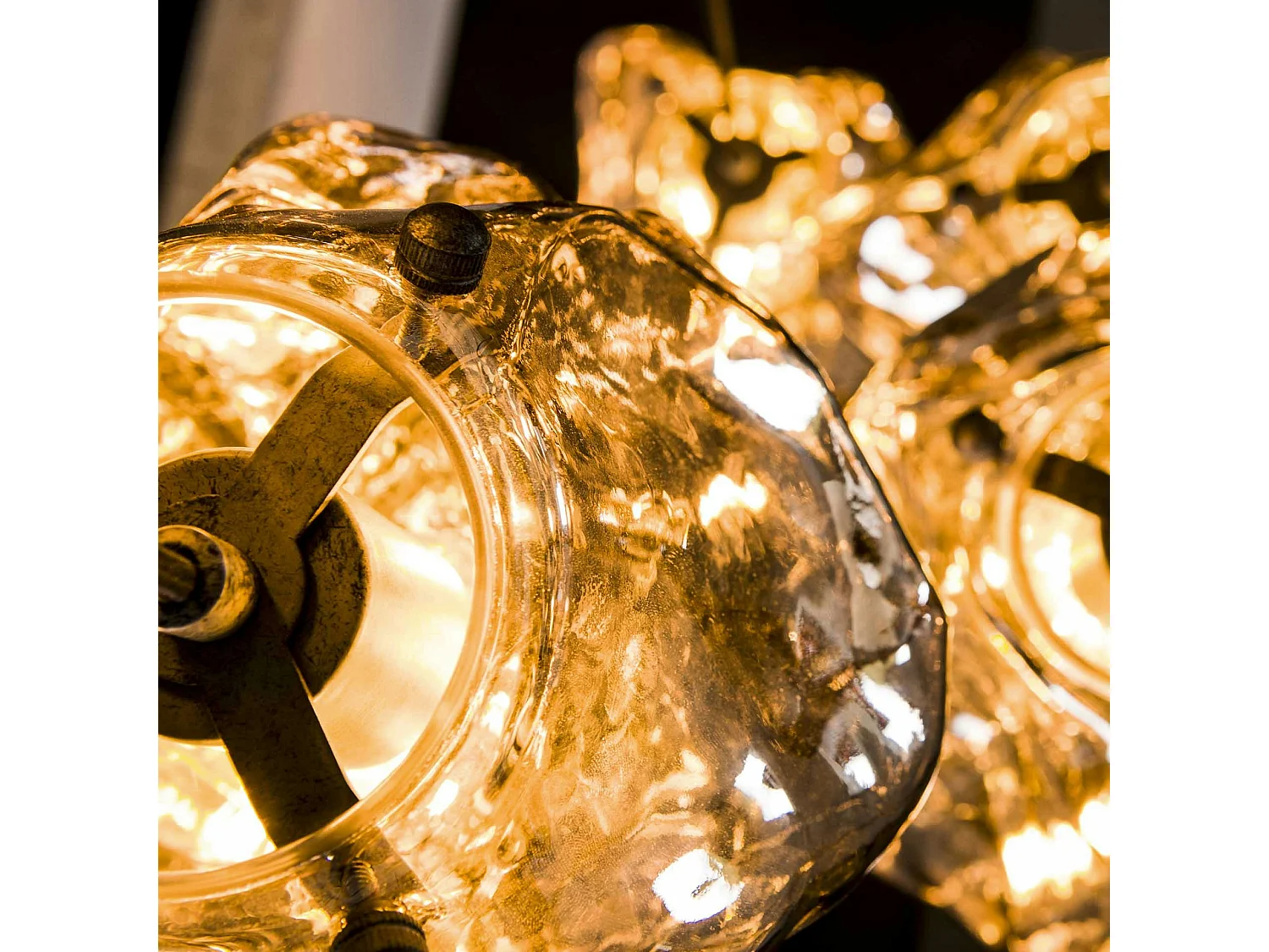 Suspension moderne étagée 5 lampes NIAGARA