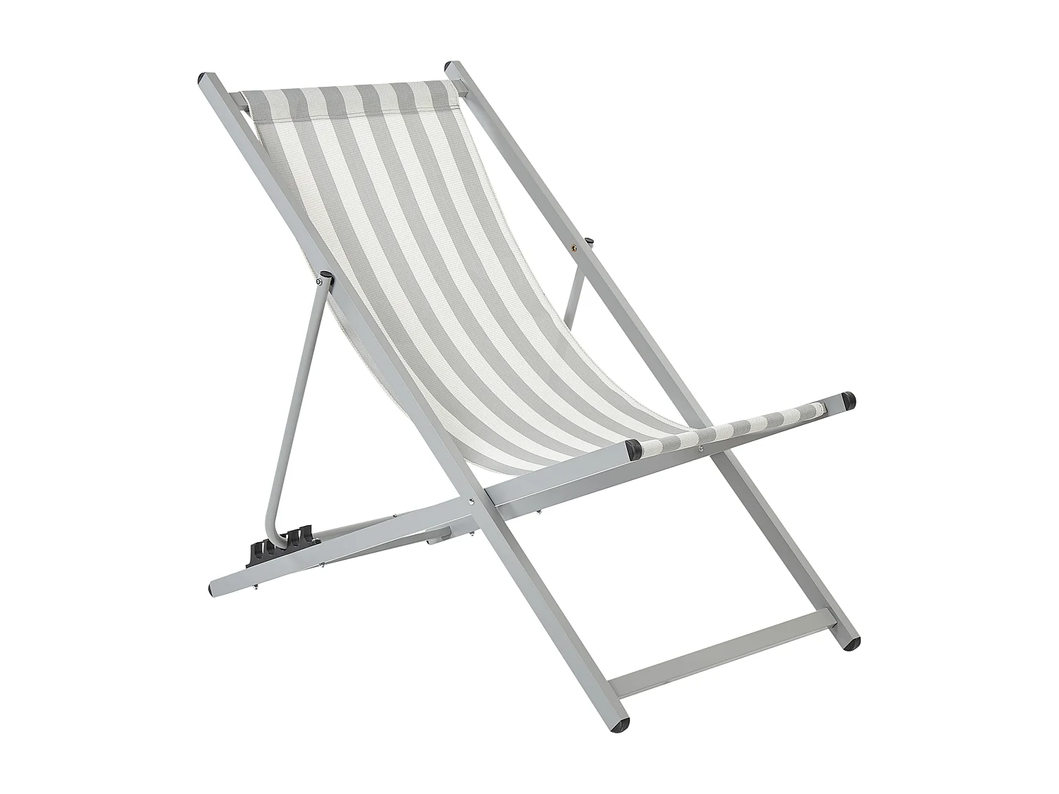 Chilienne pliante LOCRI II Métal Gris clair