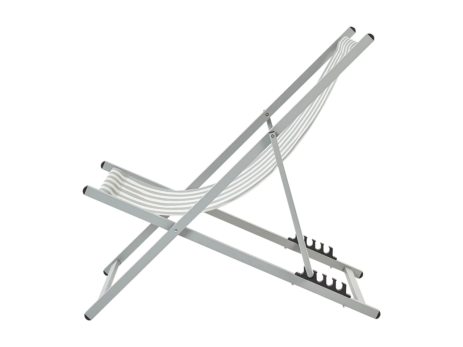 Chilienne pliante LOCRI II Métal Gris clair