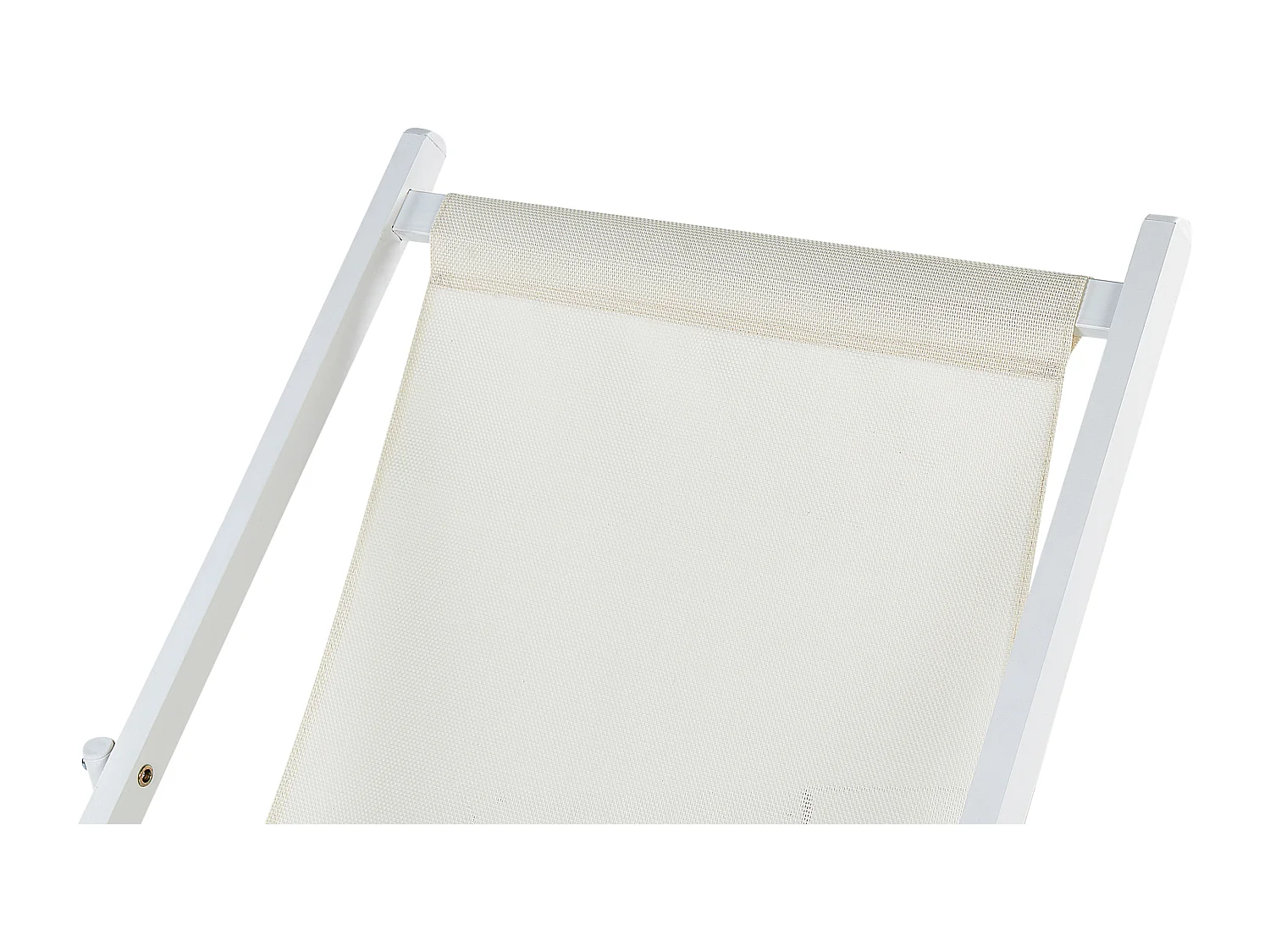 Cadeira de praia dobrável LOCRI II Metal Creme claro