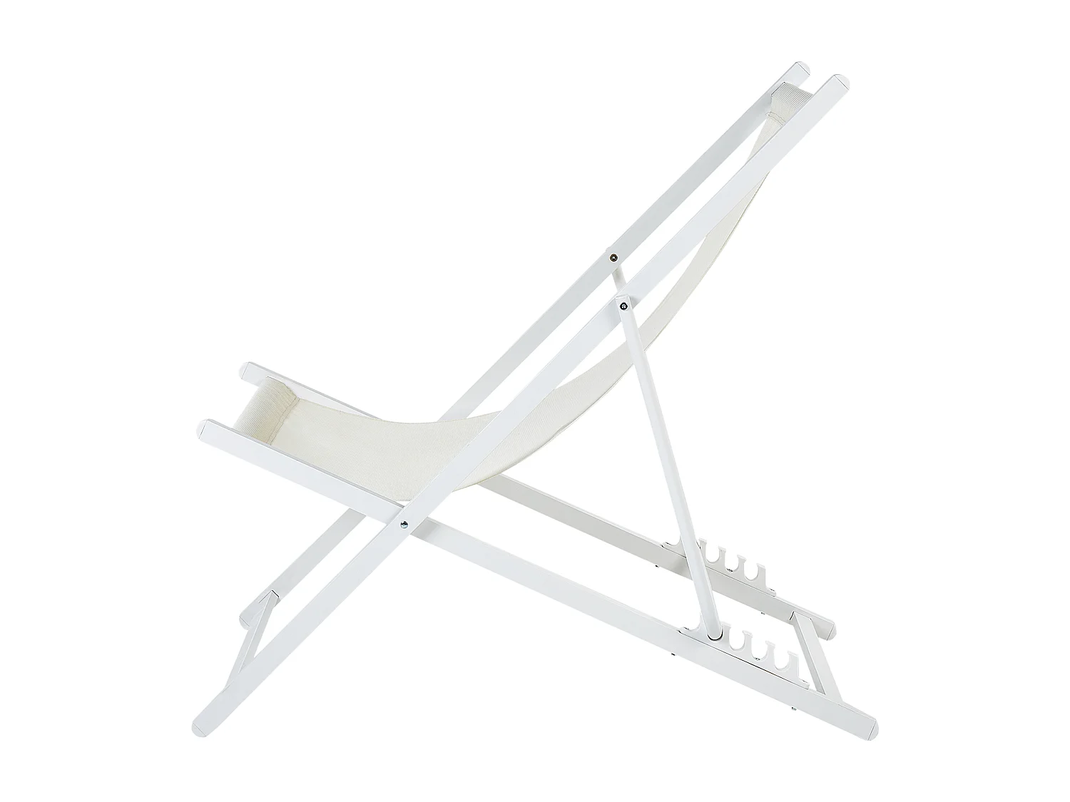 Chilienne pliante LOCRI II Métal Beige clair