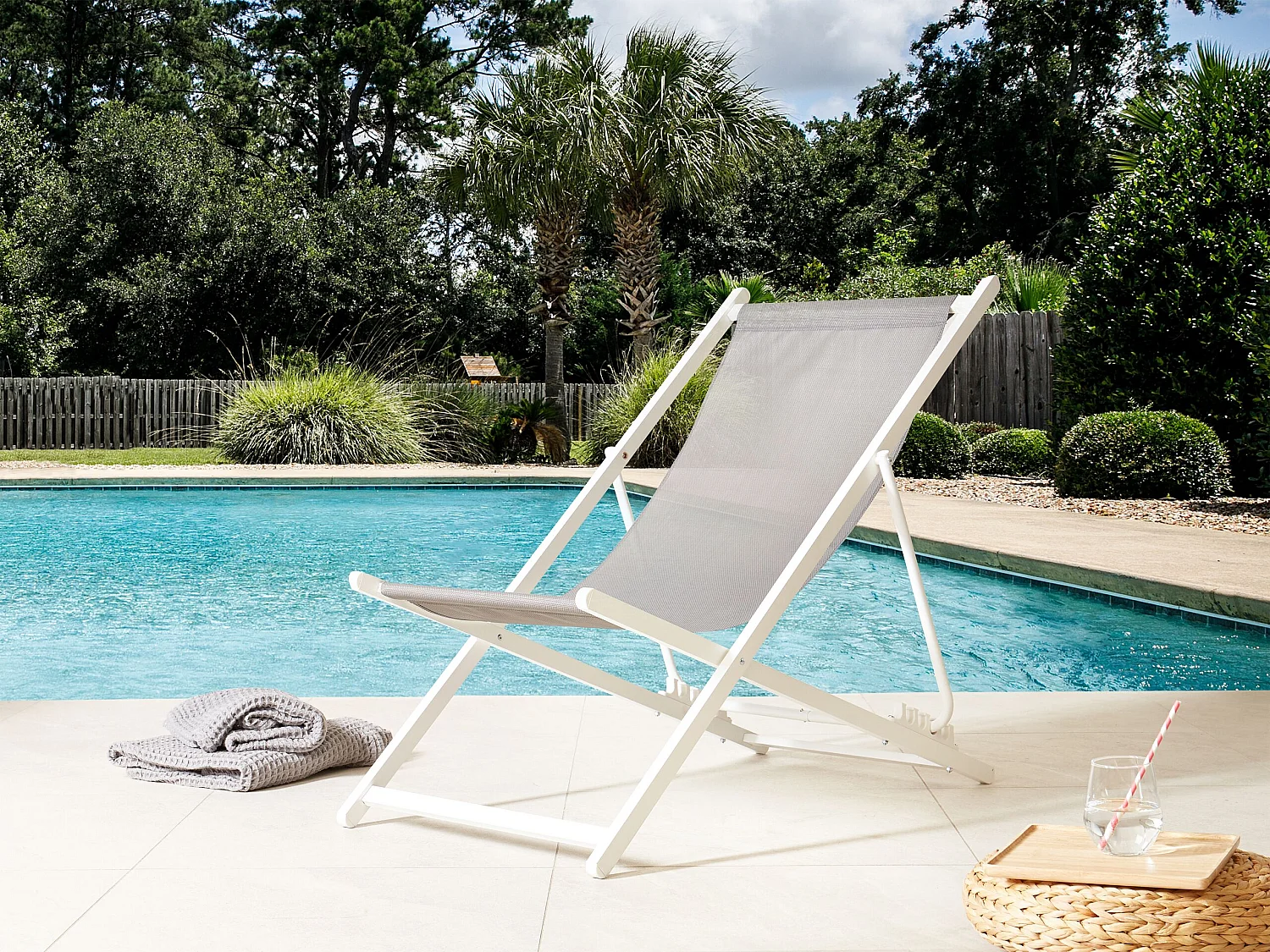 Chilienne pliante LOCRI II Métal Gris