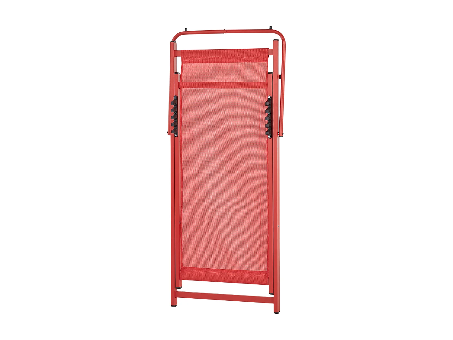 Klappbarer Liegestuhl LOCRI II Metall Rot