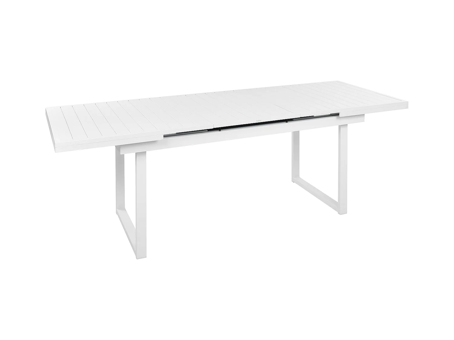 Table de salle à manger de jardin extensible VALCANETTO 180/240 cm 90 cm Métal Blanc