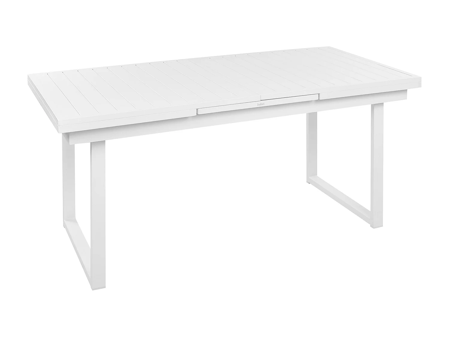 Uitschuifbare tuintafel VALCANETTO 180/240 cm 90 cm Metaal Wit