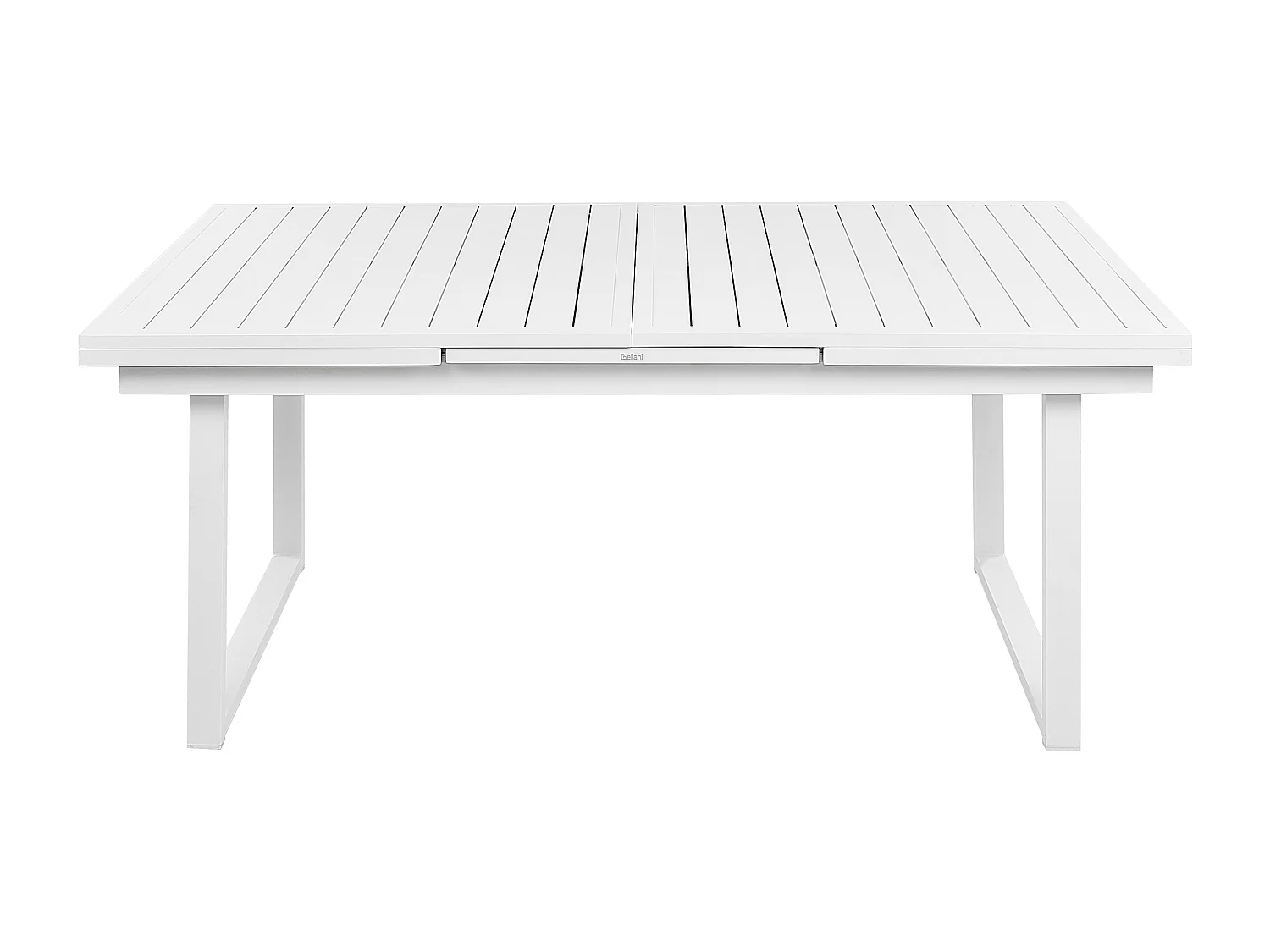 Table de salle à manger de jardin extensible VALCANETTO 180/240 cm 90 cm Métal Blanc