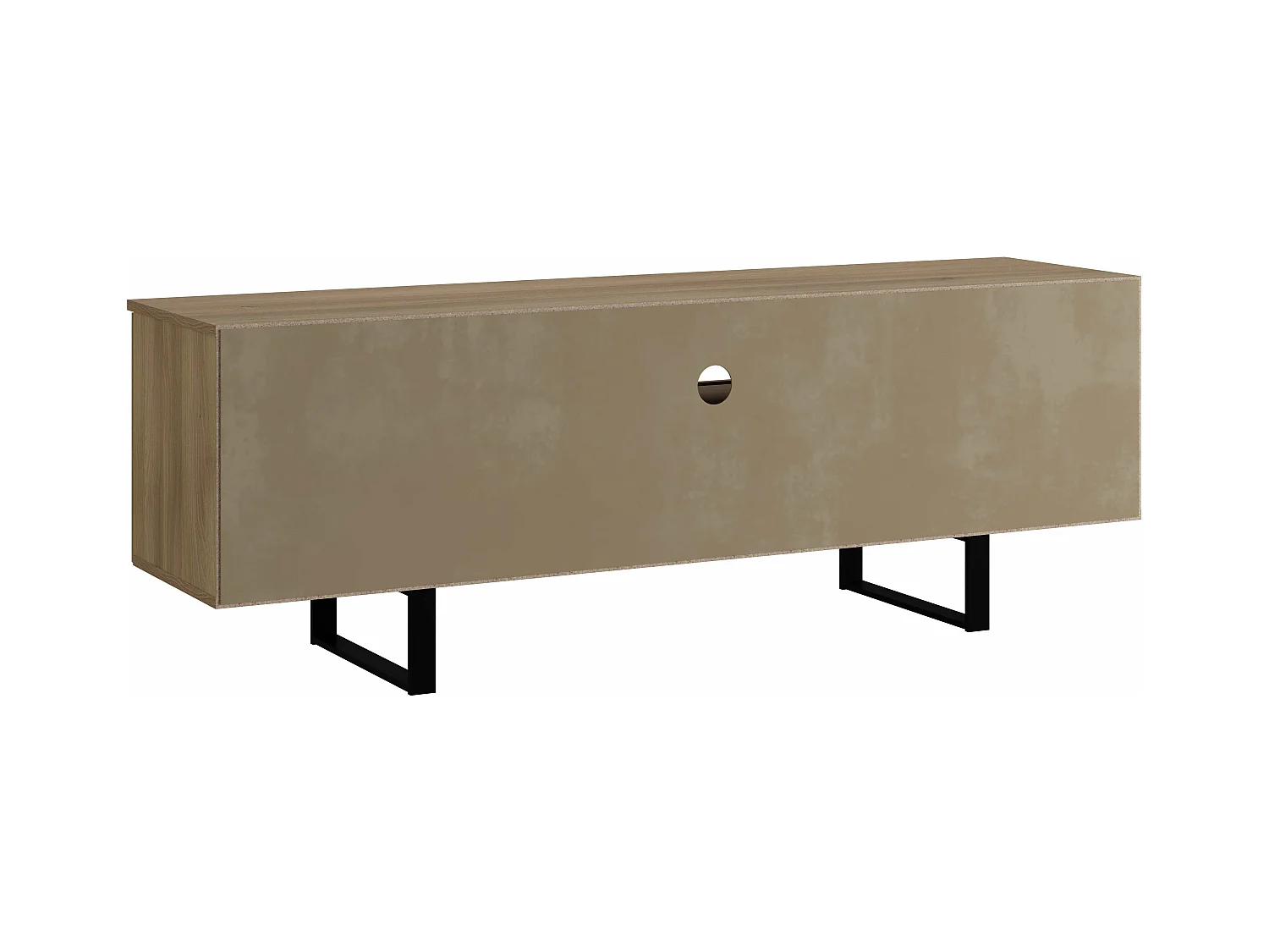 Meuble TV DUNE 2 portes 1 tiroir 55x160x40 cm chêne TALESA