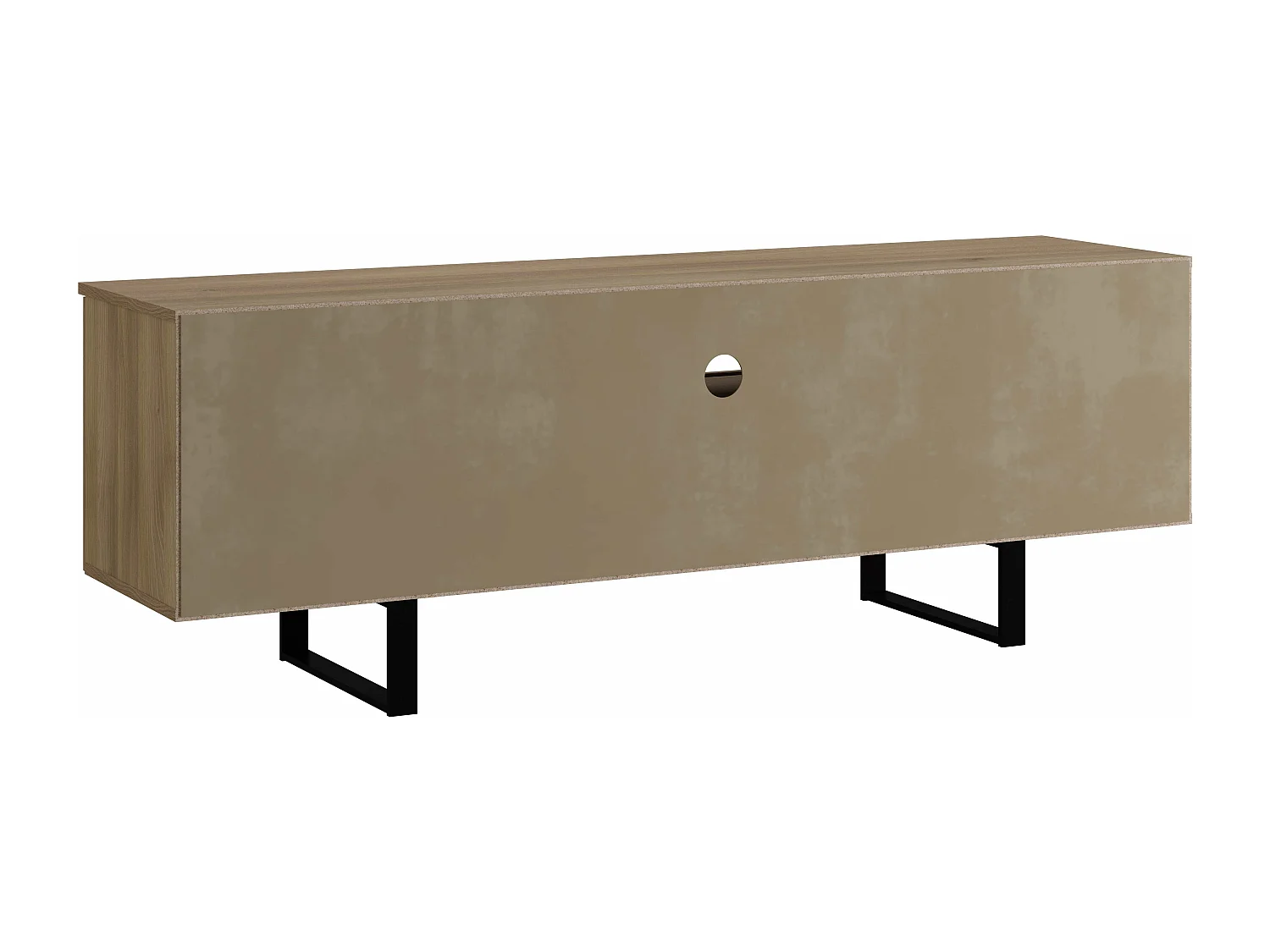 Meuble TV DUNE 2 portes 1 tiroir 55x160x40 cm chêne TALESA