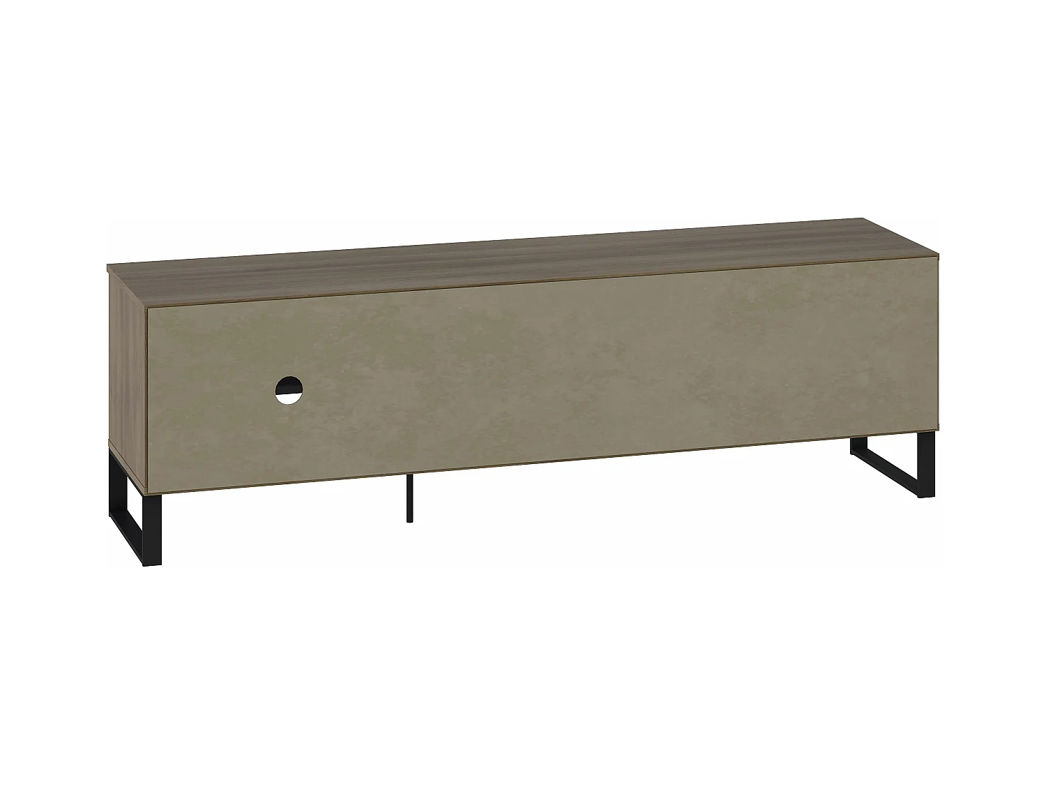 Meuble TV ROMO 2 portes 55x180x44 cm chêne TALESA