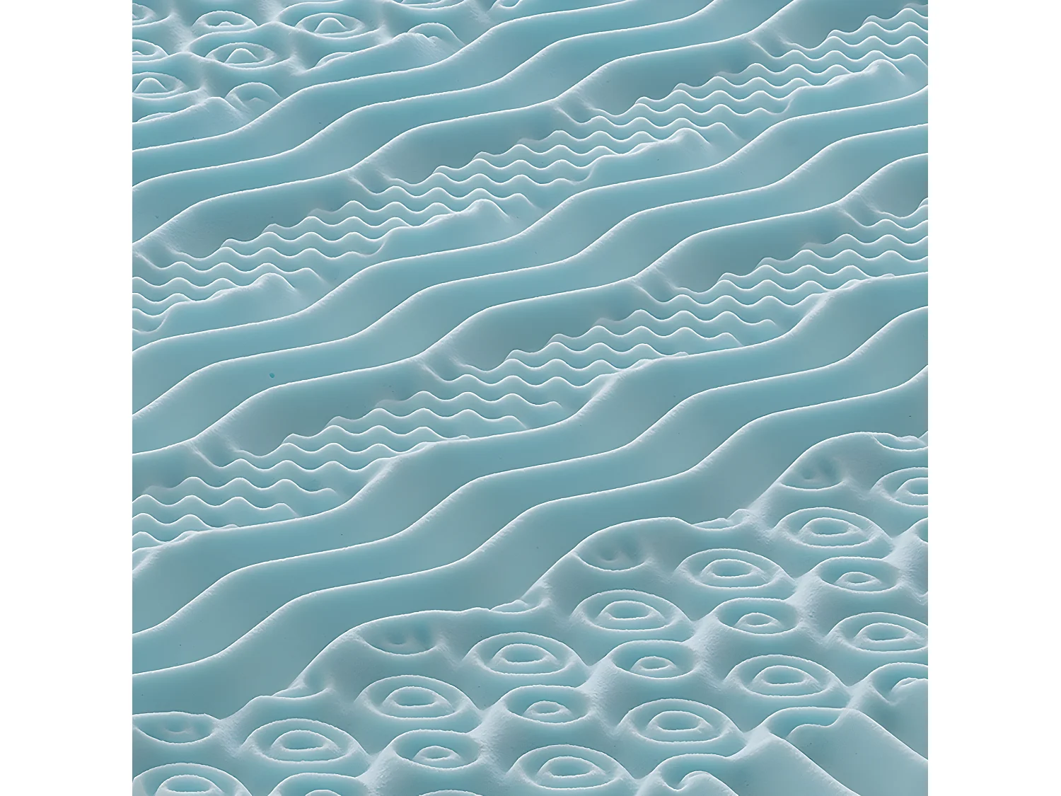 Topper 70x190 in Memory Foam - Alto 5 cm - Memory 9 Zone