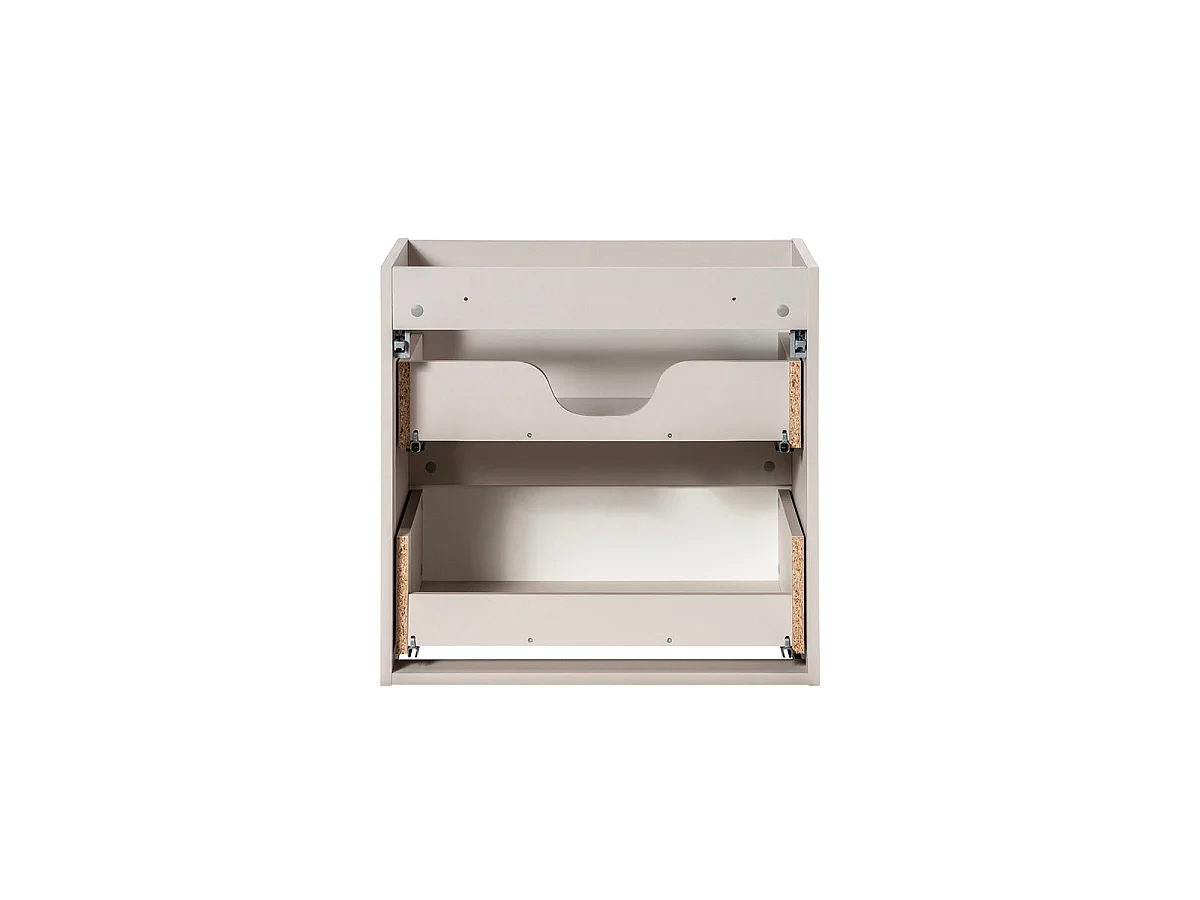 Dobbelt håndvask 140cm 4 skuffer Riva Cashmere og træ
