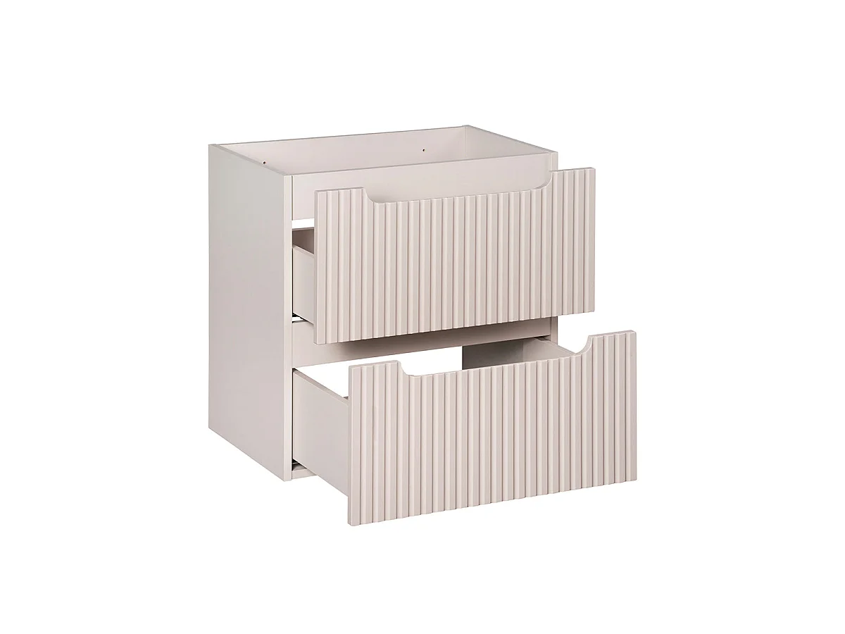 Mobile lavabo singolo 60cm 2 cassetti Riva Cashmere