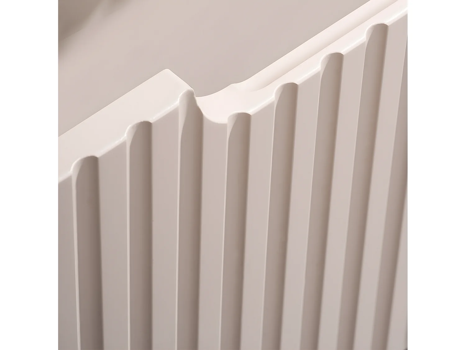 Meuble simple vasque encastrée 60cm 2 portes Riva Cachemire