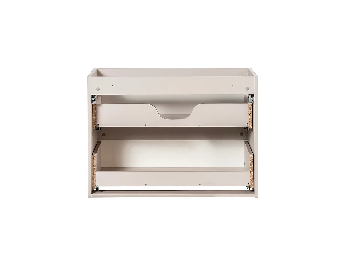 Mobile lavabo singolo 80cm 2 cassetti Riva Cachemire
